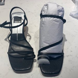Dolce Vita Black Heeled Sandals